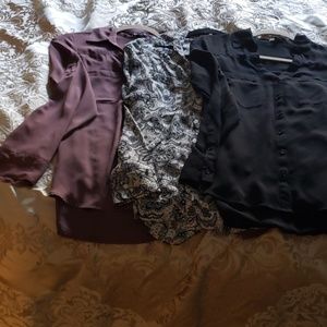 3 Bundle portofino blouses